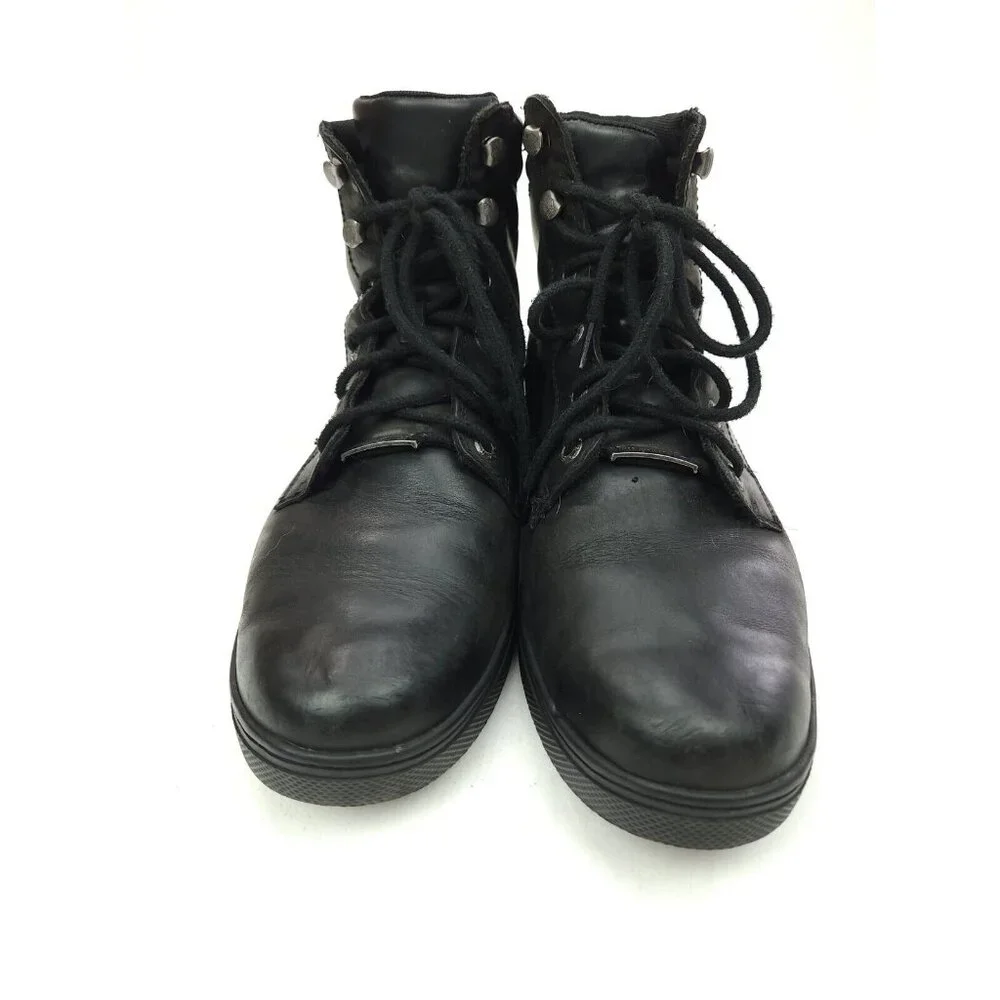 Harley-Davidson Men's Size 12 M Watkins Black Leather Motorcycle Boots D93758